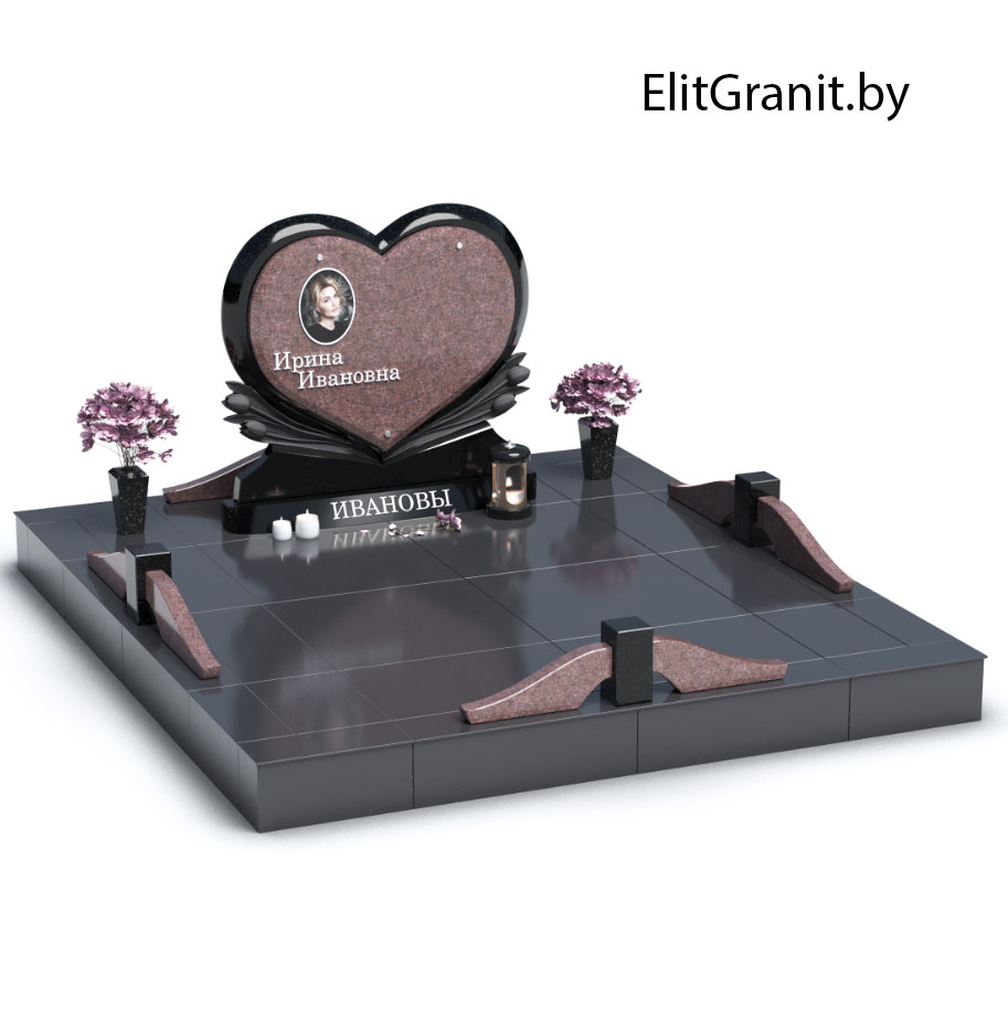 3D проект двойного памятника №2